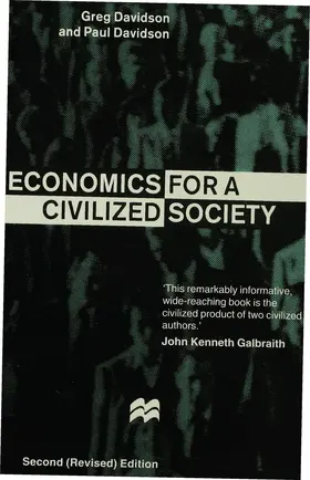 Davidson |  Economics for a Civilized Society | Buch |  Sack Fachmedien