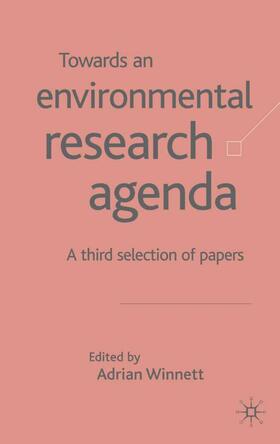 Winnett | Towards an Environment Research Agenda | Buch | 978-0-333-67481-9 | sack.de