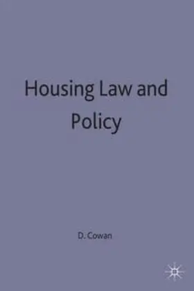 Cowan |  Housing Law and Policy | Buch |  Sack Fachmedien