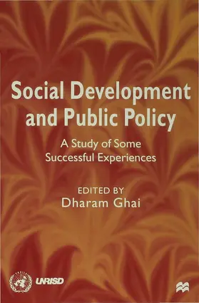 Ghai |  Social Development and Public Policy | Buch |  Sack Fachmedien