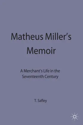Safley |  Matheus Miller's Memoir | Buch |  Sack Fachmedien