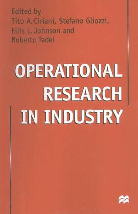 Ciriani / Gliozzi / Johnson | Operational Research in Industry | Buch | 978-0-333-74548-9 | sack.de
