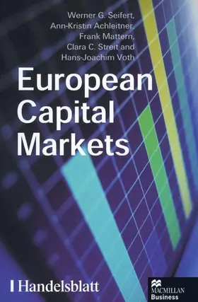 Seifert / Achleitner / Mattern |  European Capital Markets | Buch |  Sack Fachmedien