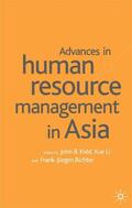 Banerjee / Li / Richter |  Advances in Human Resource Management in Asia | Buch |  Sack Fachmedien