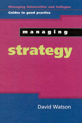 Watson | MANAGING STRATEGY | Buch | 978-0-335-20345-1 | sack.de