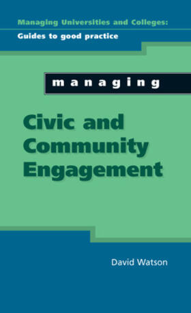 Watson | MANAGING CIVIC & COMMUNITY ENG | Buch | 978-0-335-22046-5 | sack.de