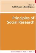 Green / Browne |  Principles of Social Research | Buch |  Sack Fachmedien