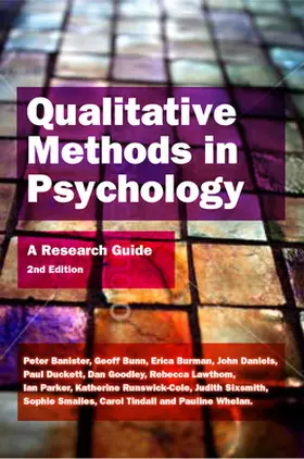 Banister / Bunn / Burman |  Qualitative Methods in Psychology | Buch |  Sack Fachmedien