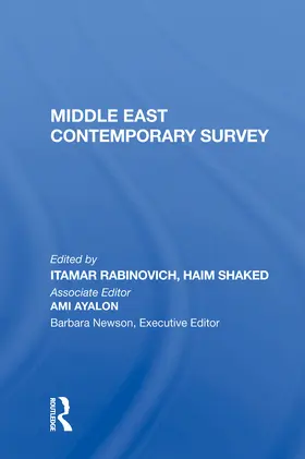 Rabinovich |  MIDDLE EAST CONTEMPORARY SURVEY VO | Buch |  Sack Fachmedien