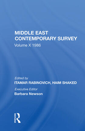 Rabinovich |  Middle East Contemporary Survey, Volume X, 1986 | Buch |  Sack Fachmedien