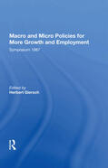 Giersch |  Macro And Micro Policies For More Growth And Employment | Buch |  Sack Fachmedien