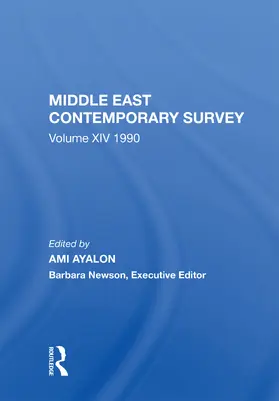 Ayalon |  Middle East Contemporary Survey, Volume Xiv | Buch |  Sack Fachmedien