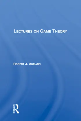 Aumann |  Lectures On Game Theory | Buch |  Sack Fachmedien