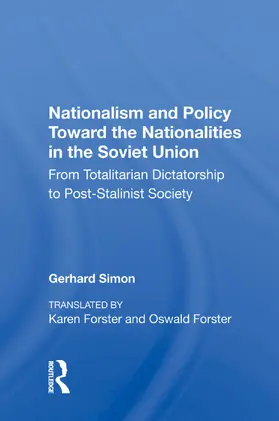 Simon |  Nationalism And Policy Toward The Nationalities In The Soviet Union | Buch |  Sack Fachmedien