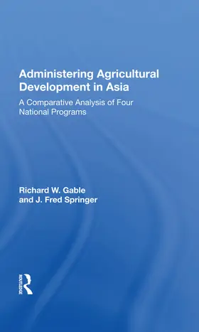 Gable |  Administering Agricultur | Buch |  Sack Fachmedien