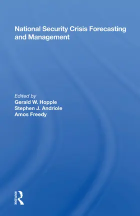 Hopple |  National Security Crisis Forecasting And Management | Buch |  Sack Fachmedien