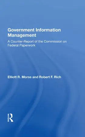 Morss |  Government Information Management | Buch |  Sack Fachmedien