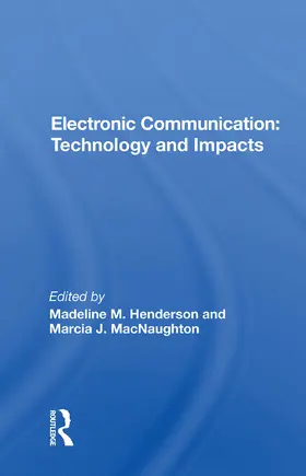 Henderson |  Electronic Communication | Buch |  Sack Fachmedien