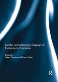 Thyssen / Priem |  Modes and Meaning: Displays of Evidence in Education | Buch |  Sack Fachmedien