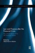 Aldohni |  Law and Finance after the Financial Crisis | Buch |  Sack Fachmedien