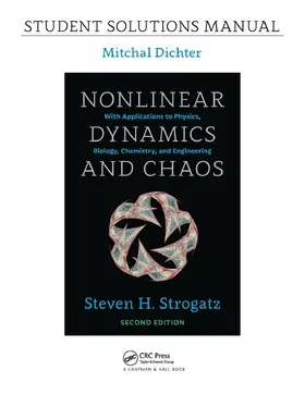 Dichter | Student Solutions Manual for Nonlinear Dynamics and Chaos, 2nd edition | Buch | 978-0-367-09207-8 | www.sack.de