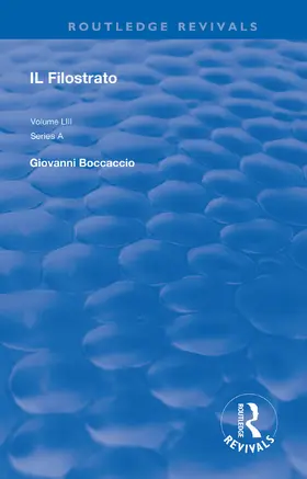 Boccaccio | Il Filostrato | Buch | 978-0-367-11117-5 | www.sack.de