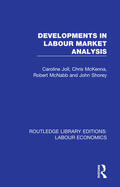 Joll / McKenna / Shorey |  Developments in Labour Market Analysis | Buch |  Sack Fachmedien