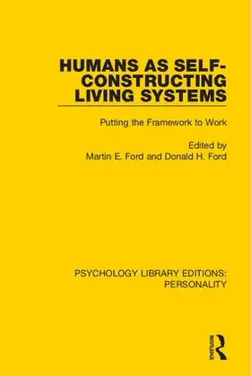 Ford |  Humans as Self-Constructing Living Systems | Buch |  Sack Fachmedien