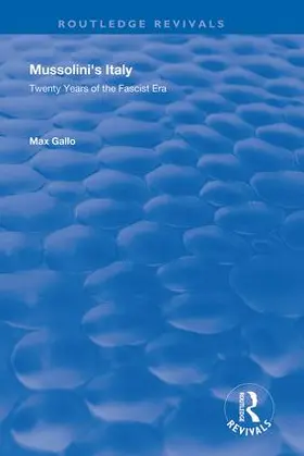 Gallo |  Mussolini's Italy | Buch |  Sack Fachmedien