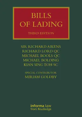 Aikens / Lord QC / Bools QC |  Bills of Lading | Buch |  Sack Fachmedien