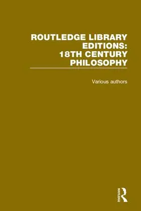 Various |  Routledge Library Editions: 18th Century Philosophy | Buch |  Sack Fachmedien