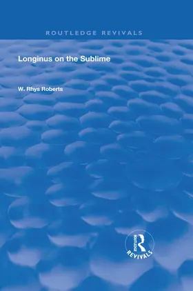 Roberts |  Longinus on the Sublime | Buch |  Sack Fachmedien