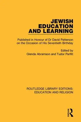 Abramson / Parfitt |  Jewish Education and Learning | Buch |  Sack Fachmedien