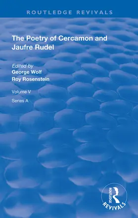 Wolf / Rosenstein |  The Poetry of Cercamon and Jaufre Rudel | Buch |  Sack Fachmedien