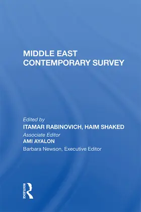 Rabinovich |  Middle East Contemporary Survey, Volume Xi, 1987 | Buch |  Sack Fachmedien