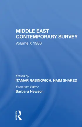 Rabinovich |  Middle East Contemporary Survey, Volume X, 1986 | Buch |  Sack Fachmedien