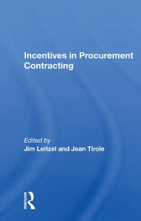 Leitzel |  Incentives In Procurement Contracting | Buch |  Sack Fachmedien