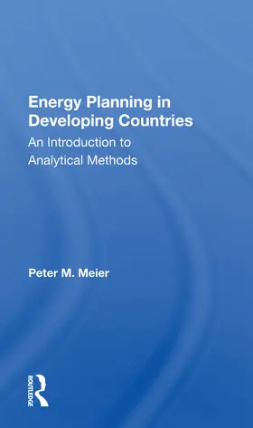 Meier |  Energy Planning In Developing Countries | Buch |  Sack Fachmedien
