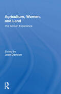 Davison |  Agriculture, Women, And Land | Buch |  Sack Fachmedien