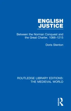 Stenton | English Justice | Buch | 978-0-367-18003-4 | www.sack.de