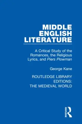 Kane |  Middle English Literature | Buch |  Sack Fachmedien