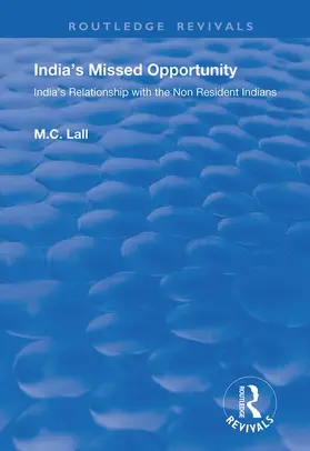 Lall |  India's Missed Opportunity | Buch |  Sack Fachmedien