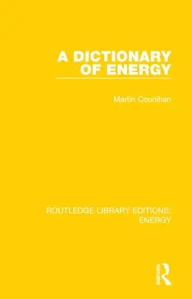 Counihan |  A Dictionary of Energy | Buch |  Sack Fachmedien