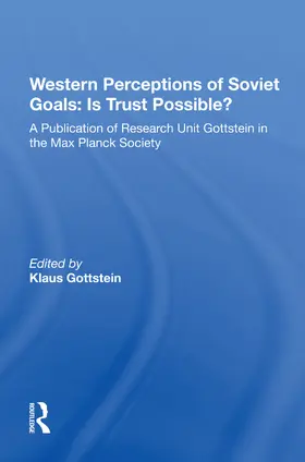 Gottstein |  Western Perceptions Of Soviet Goals | Buch |  Sack Fachmedien