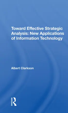 Clarkson |  Toward Effective Strategic Analysis | Buch |  Sack Fachmedien