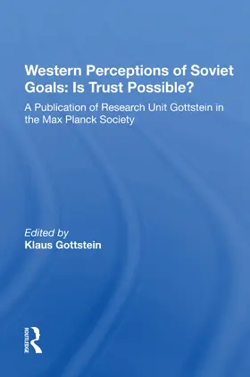 Gottstein |  Western Perceptions Of Soviet Goals | Buch |  Sack Fachmedien