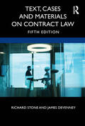 Devenney / Stone |  Text, Cases and Materials on Contract Law | Buch |  Sack Fachmedien