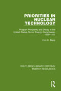 Bupp |  Priorities in Nuclear Technology | Buch |  Sack Fachmedien