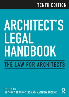 Speaight QC | Architect's Legal Handbook | Buch | 978-0-367-23368-6 | sack.de