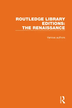 Various |  Routledge Library Editions: The Renaissance | Buch |  Sack Fachmedien